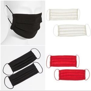 David Lerner Cloth Face Mask Lot 36 Masks White Red Black NWT